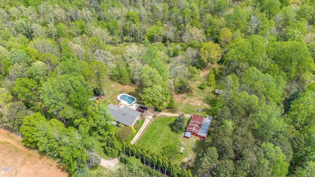 6971 Shady Creek Trl, Rougemont, NC 27572 - bird's eye view of a forest