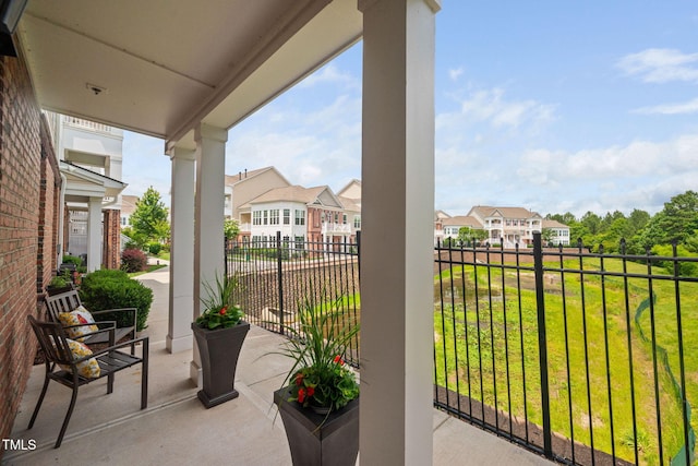 10310 Sablewood Dr Unit 111, Raleigh, NC 27617 - balcony with a residential view