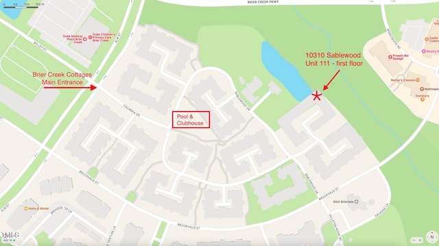 10310 Sablewood Dr Unit 111, Raleigh, NC 27617 - map / location