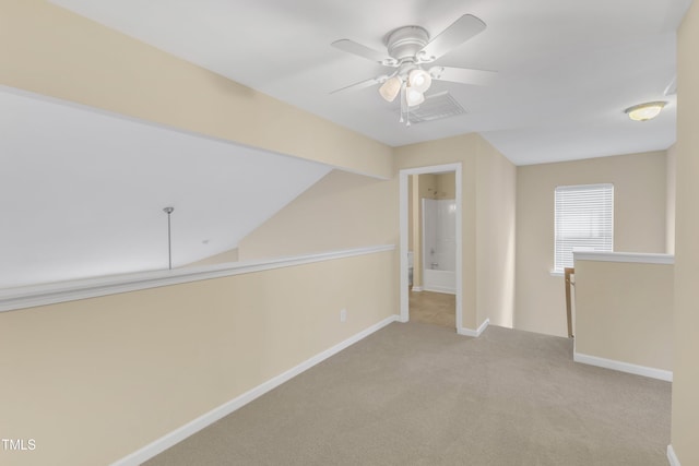 2513 Asher View Ct, Raleigh, NC 27606 - unfurnished room featuring a ceiling fan, carpet flooring, and baseboards