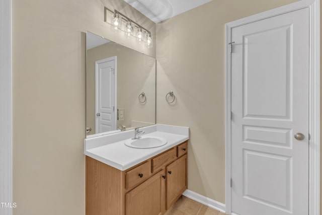 2513 Asher View Ct, Raleigh, NC 27606 - bathroom featuring vanity and tile patterned floors