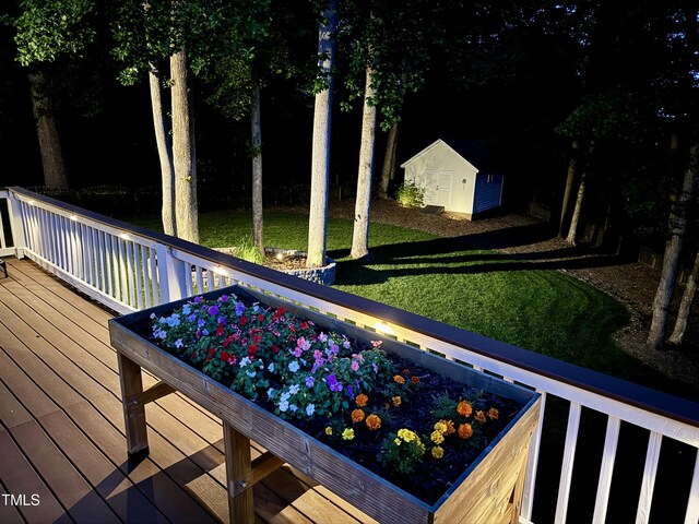 3821 La Costa Way, Raleigh, NC 27610 - wooden deck featuring a lawn