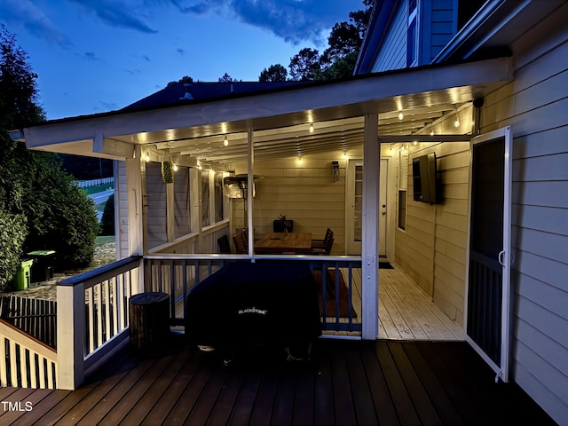 3821 La Costa Way, Raleigh, NC 27610 - wooden terrace featuring a sunroom
