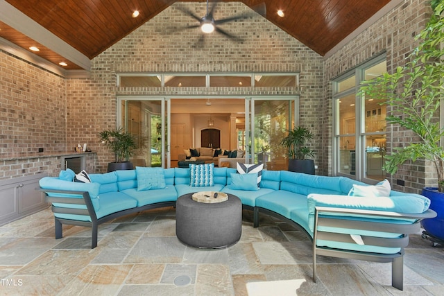 238 Michelangelo Way, Cary, NC 27518 - view of patio featuring an outdoor hangout area