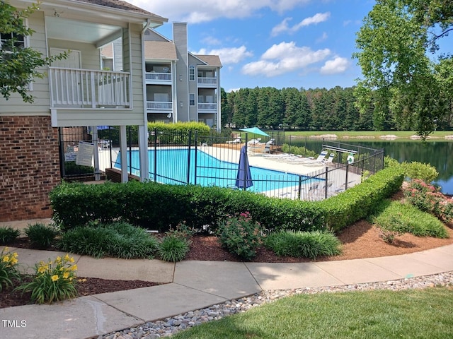 631 Springfork Dr, Cary, NC 27513 - community pool with a water view