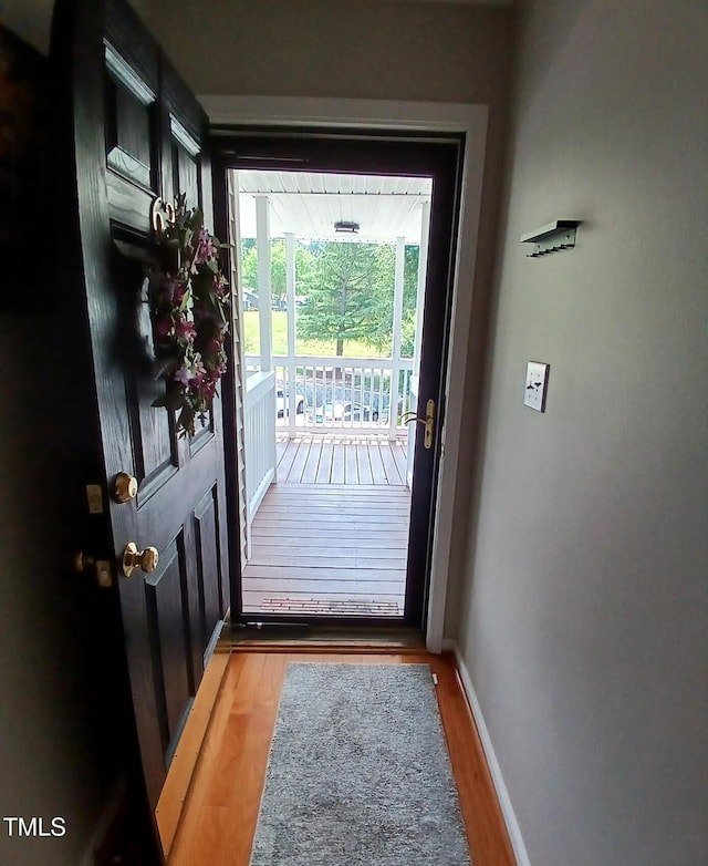 631 Springfork Dr, Cary, NC 27513 - entryway featuring light wood-style floors and baseboards