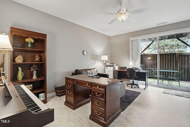 4907 Wyatt Brook Way, Raleigh, NC 27609 - office featuring ceiling fan