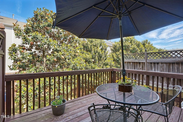 4907 Wyatt Brook Way, Raleigh, NC 27609 - deck featuring outdoor dining area