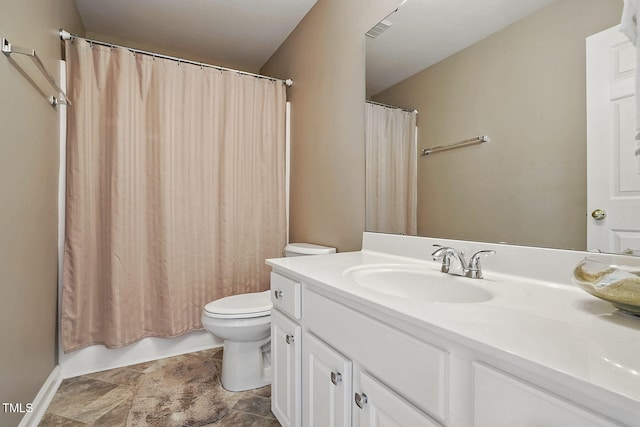 4907 Wyatt Brook Way, Raleigh, NC 27609 - full bath with toilet, vanity, and shower / bath combo