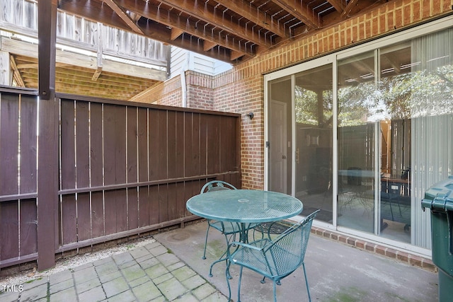 4907 Wyatt Brook Way, Raleigh, NC 27609 - view of patio / terrace featuring outdoor dining space
