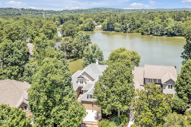 81002 Alexander, Chapel Hill, NC 27517 - aerial view of a nearby body of water and a forest