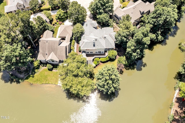 81002 Alexander, Chapel Hill, NC 27517 - aerial view of residential area featuring a large body of water and a tree filled landscape