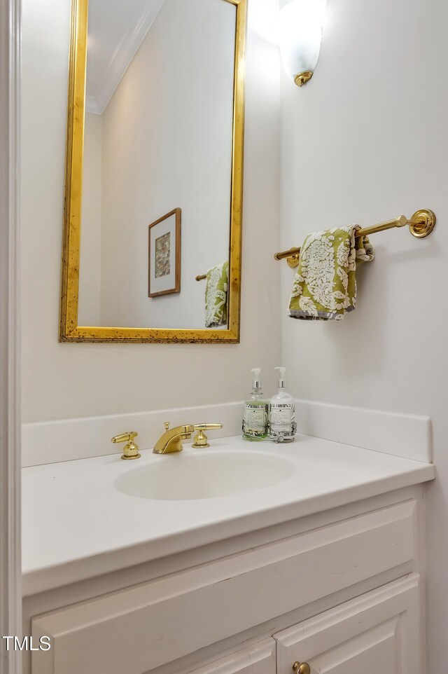 81002 Alexander, Chapel Hill, NC 27517 - bathroom with vanity and crown molding