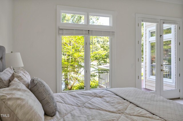 81002 Alexander, Chapel Hill, NC 27517 - bedroom featuring access to outside and french doors