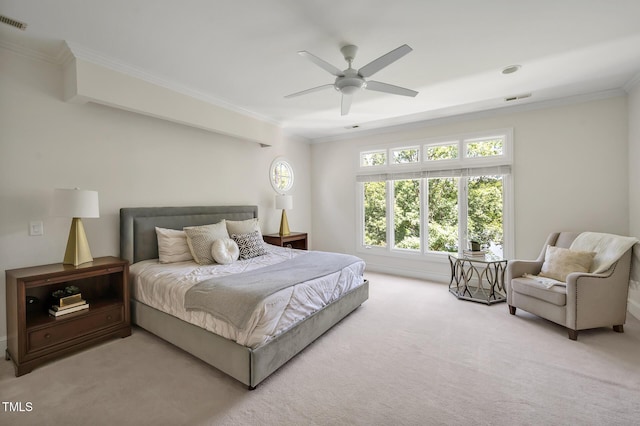 81002 Alexander, Chapel Hill, NC 27517 - carpeted bedroom featuring ornamental molding and ceiling fan