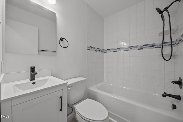 111 S Gaylee Lake Dr, Wendell, NC 27591 - bathroom featuring vanity, toilet, and tub / shower combination