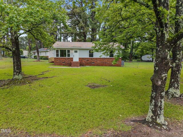 111 S Gaylee Lake Dr, Wendell, NC 27591 - view of front of house featuring brick siding and entry steps