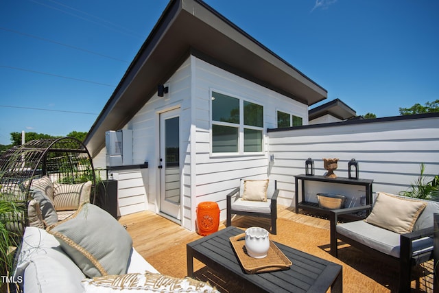 1408 Sawyer Rd Unit 103, Raleigh, NC 27610 - deck with outdoor lounge area