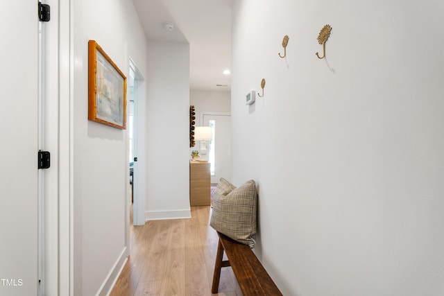 1408 Sawyer Rd Unit 103, Raleigh, NC 27610 - hall with light wood-style floors and recessed lighting
