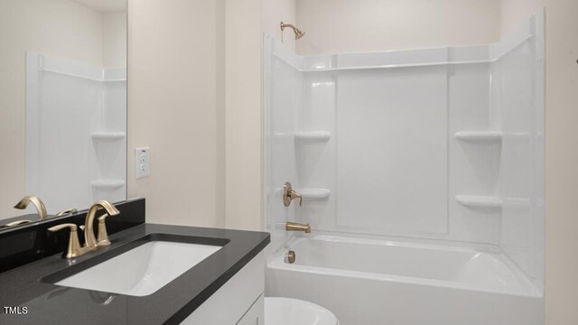 121 Gilmer St, Fuquay Varina, NC 27526 - full bath featuring vanity, shower / washtub combination, and toilet