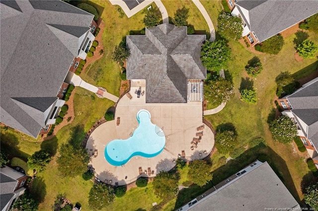 159 Gallery Dr Unit 103, Spring Lake, NC 28390 - aerial view of residential area with a pool area