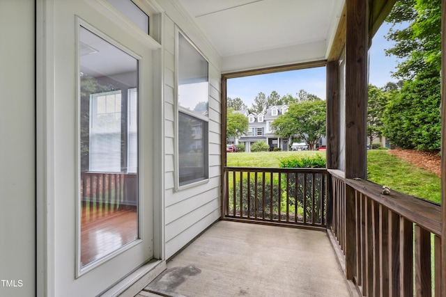 3141 Rapid Falls Rd, Cary, NC 27519 - unfurnished sunroom with healthy amount of natural light and a residential view