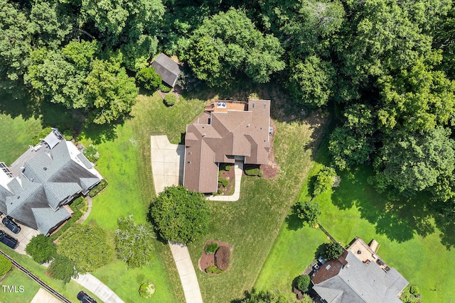 2628 Hunters Meadow Ln, Raleigh, NC 27606 - drone / aerial view