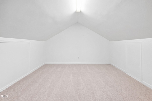 583 Old Home Place Ln, Durham, NC 27713 - bonus room featuring vaulted ceiling, light carpet, and baseboards
