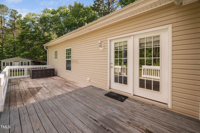 583 Old Home Place Ln, Durham, NC 27713 - view of wooden terrace