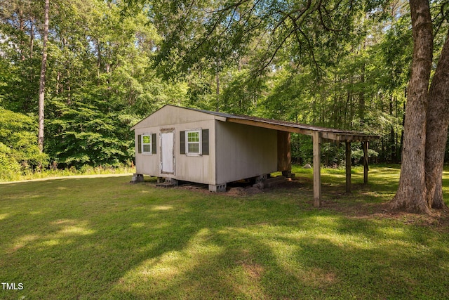 583 Old Home Place Ln, Durham, NC 27713 - view of shed with a carport
