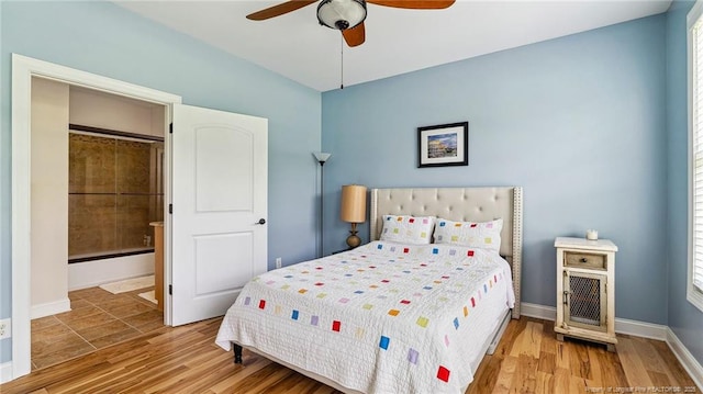 330 Wellington Rd, Saint Pauls, NC 28384 - bedroom featuring wood finished floors and ceiling fan
