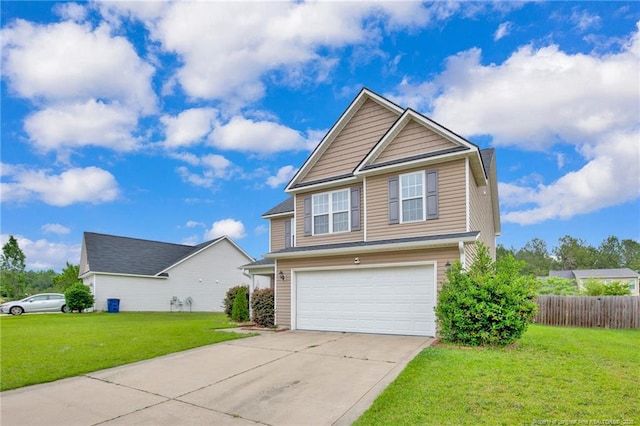 195 Cape Fear Rd, Raeford, NC 28376 - view of front of home with a garage and concrete driveway
