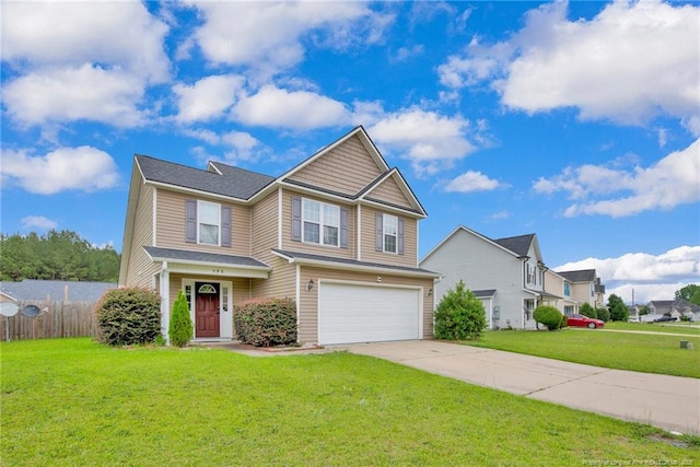 195 Cape Fear Rd, Raeford, NC 28376 - view of front of house with an attached garage and driveway