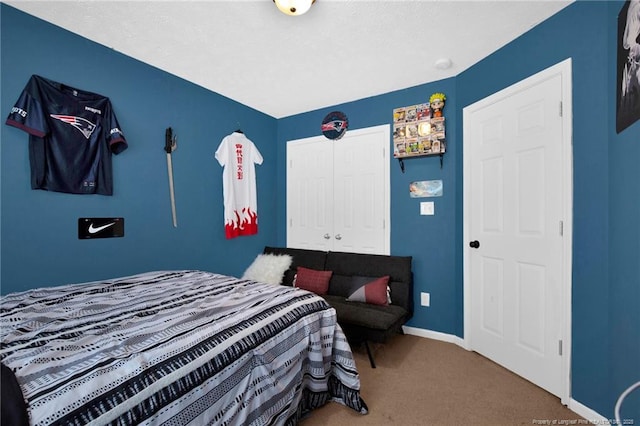 195 Cape Fear Rd, Raeford, NC 28376 - bedroom with carpet, a closet, and baseboards