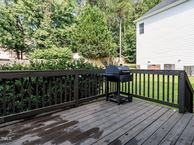 313 Hardwick Dr, Durham, NC 27713 - wooden deck with area for grilling