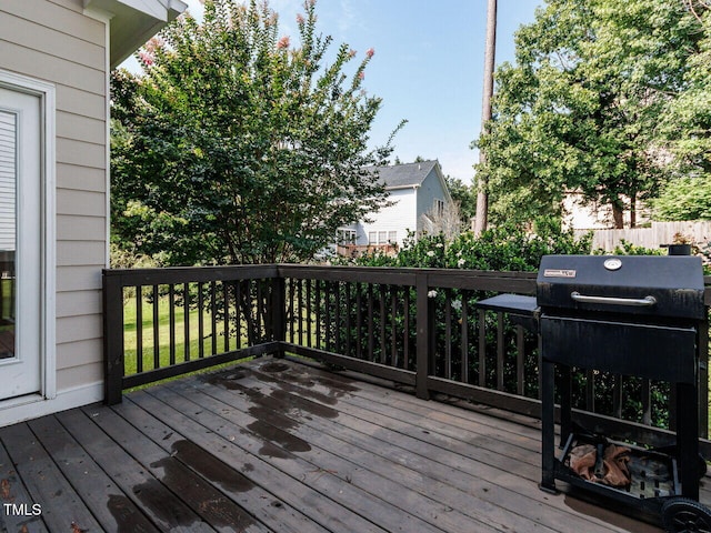 313 Hardwick Dr, Durham, NC 27713 - deck with grilling area