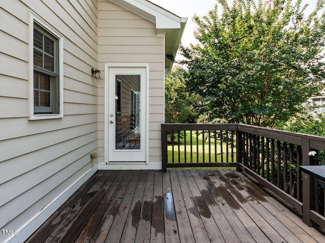 313 Hardwick Dr, Durham, NC 27713 - view of wooden deck