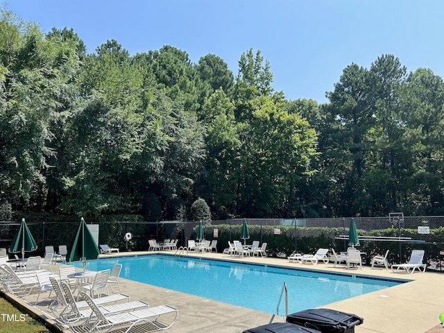 313 Hardwick Dr, Durham, NC 27713 - community pool with a patio