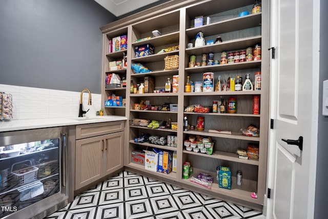2713 Trifle Ln, Wake Forest, NC 27587 - storage area with beverage cooler and a sink