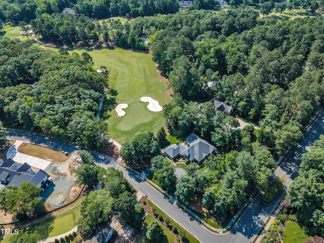 801 Pinehurst Dr, Chapel Hill, NC 27517 - aerial view of property and surrounding area featuring a local golf course