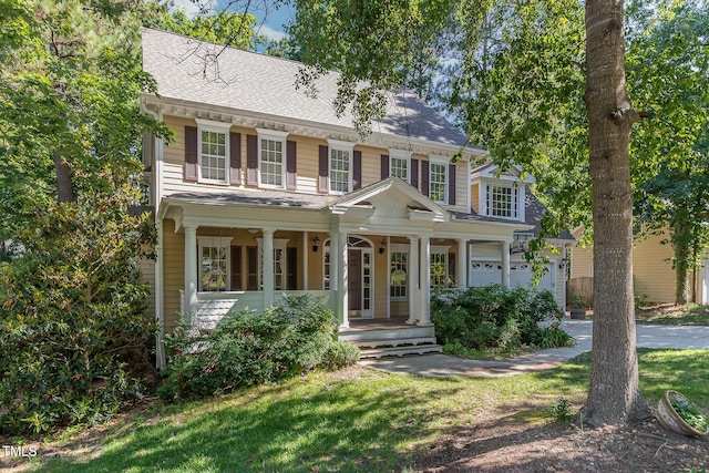 124 Cypress View Way, Apex, NC 27502 - view of front of property featuring a porch and a shingled roof