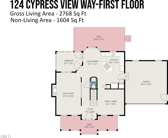 124 Cypress View Way, Apex, NC 27502 - floor plan / room layout