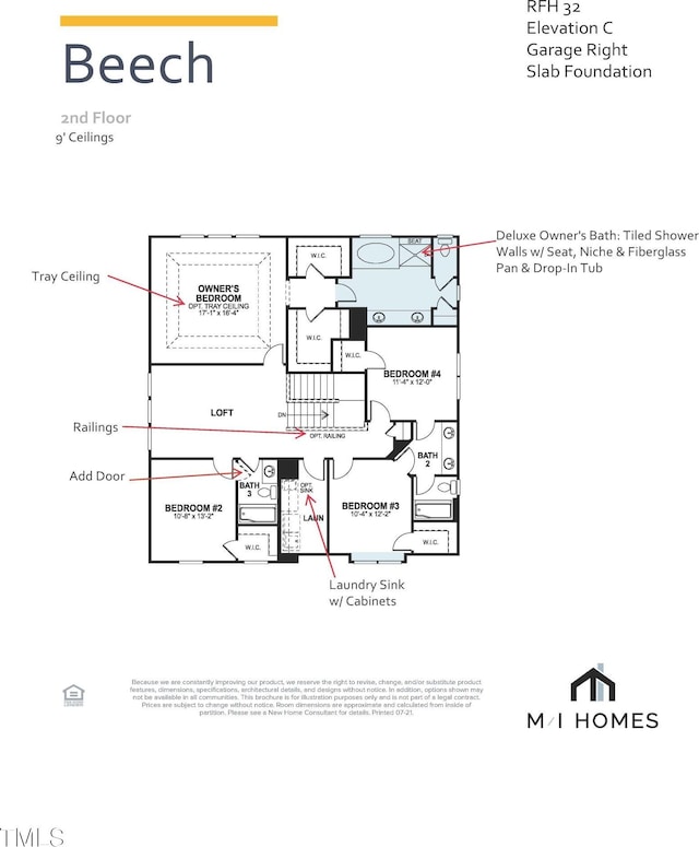 2396 Picual Way Lot 32, New Hill, NC 27562 - property floor plan