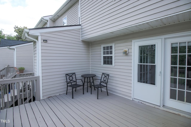 1806 Stroll Cir, Fuquay Varina, NC 27526 - wooden terrace with outdoor dining space