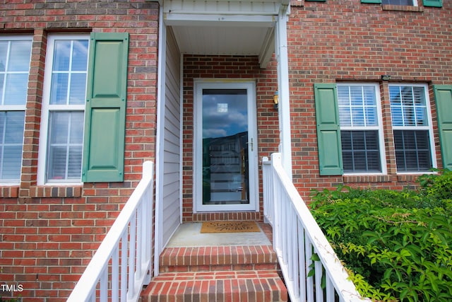 1806 Stroll Cir, Fuquay Varina, NC 27526 - doorway to property featuring brick siding