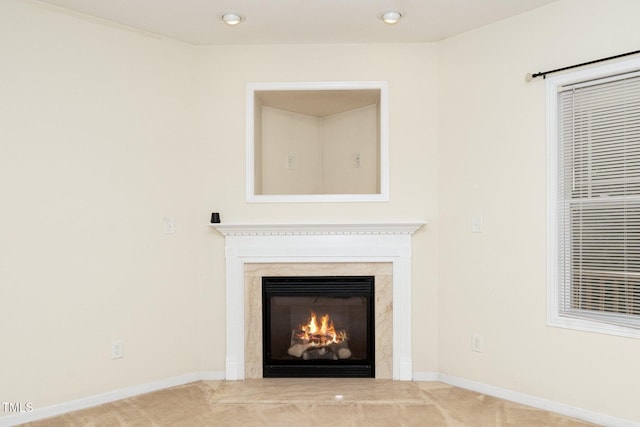 4009 Patriot Ridge Ct, Raleigh, NC 27610 - detailed view of a high end fireplace and baseboards