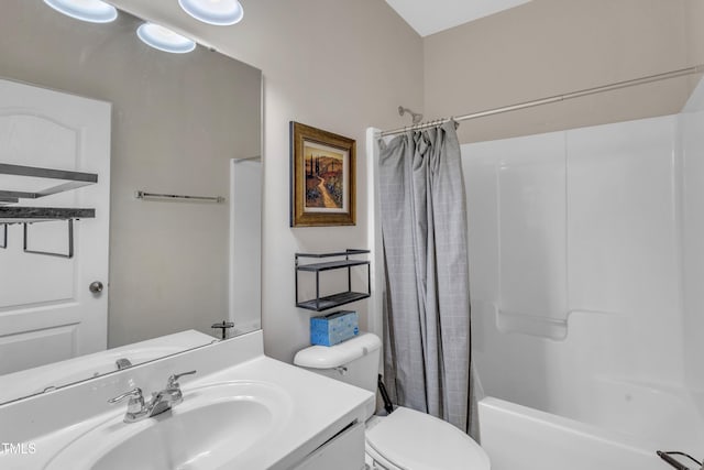 3400 Secretariat Way, Raleigh, NC 27614 - full bath featuring toilet, shower / bath combination with curtain, and vanity