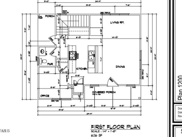 1514 W Knox St, Durham, NC 27705 - property floor plan