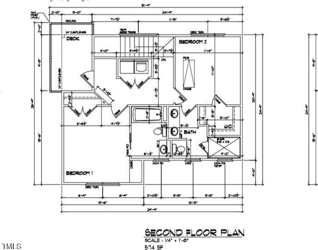 1514 W Knox St, Durham, NC 27705 - home floor plan