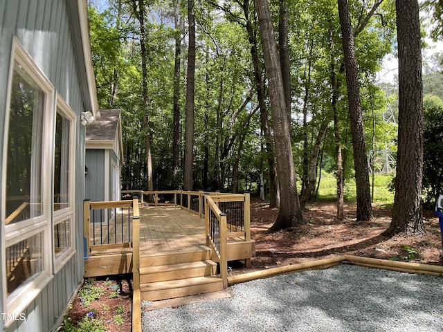 102 Pebble Ct, Chapel Hill, NC 27516 - view of wooden terrace